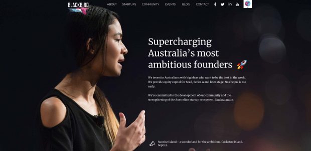 Black Bird Venture Capital Firm - Supercharge Australia's most ambitious founders