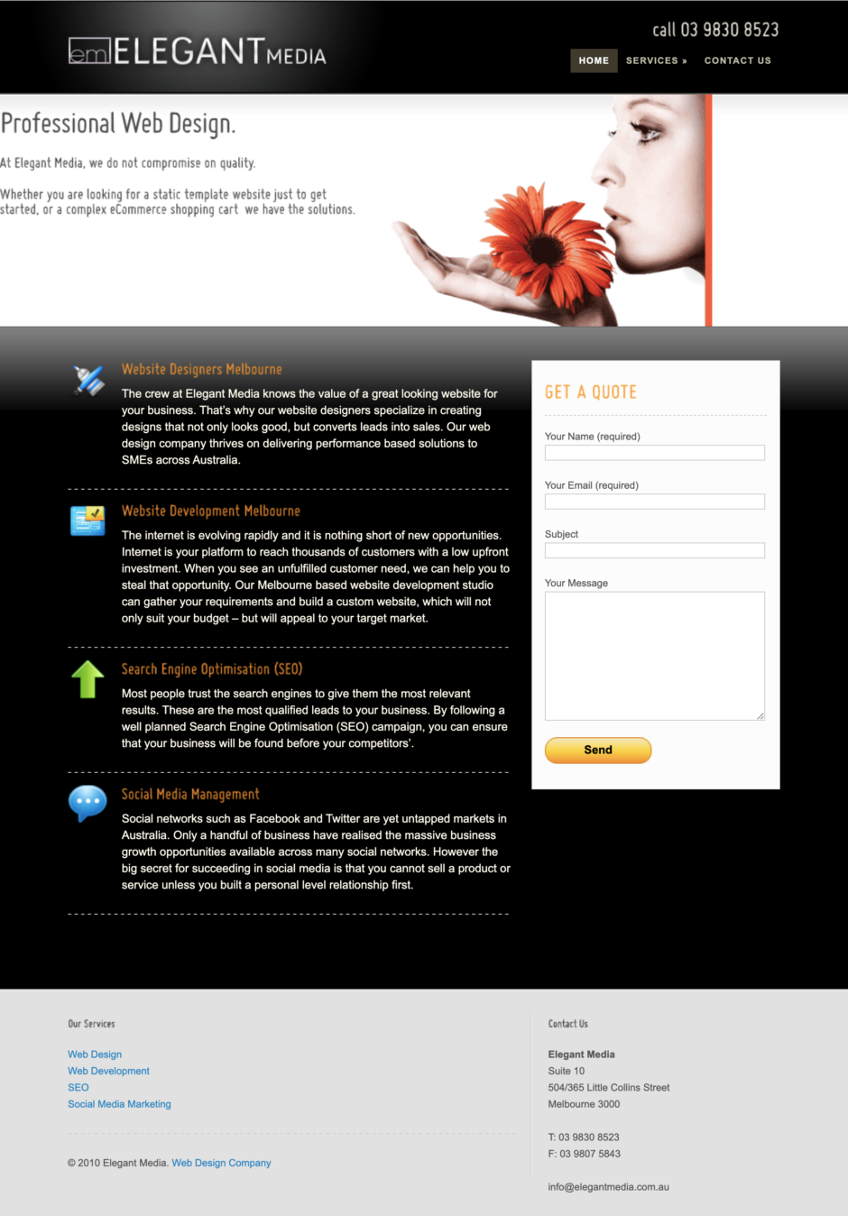 Elegant Media Website