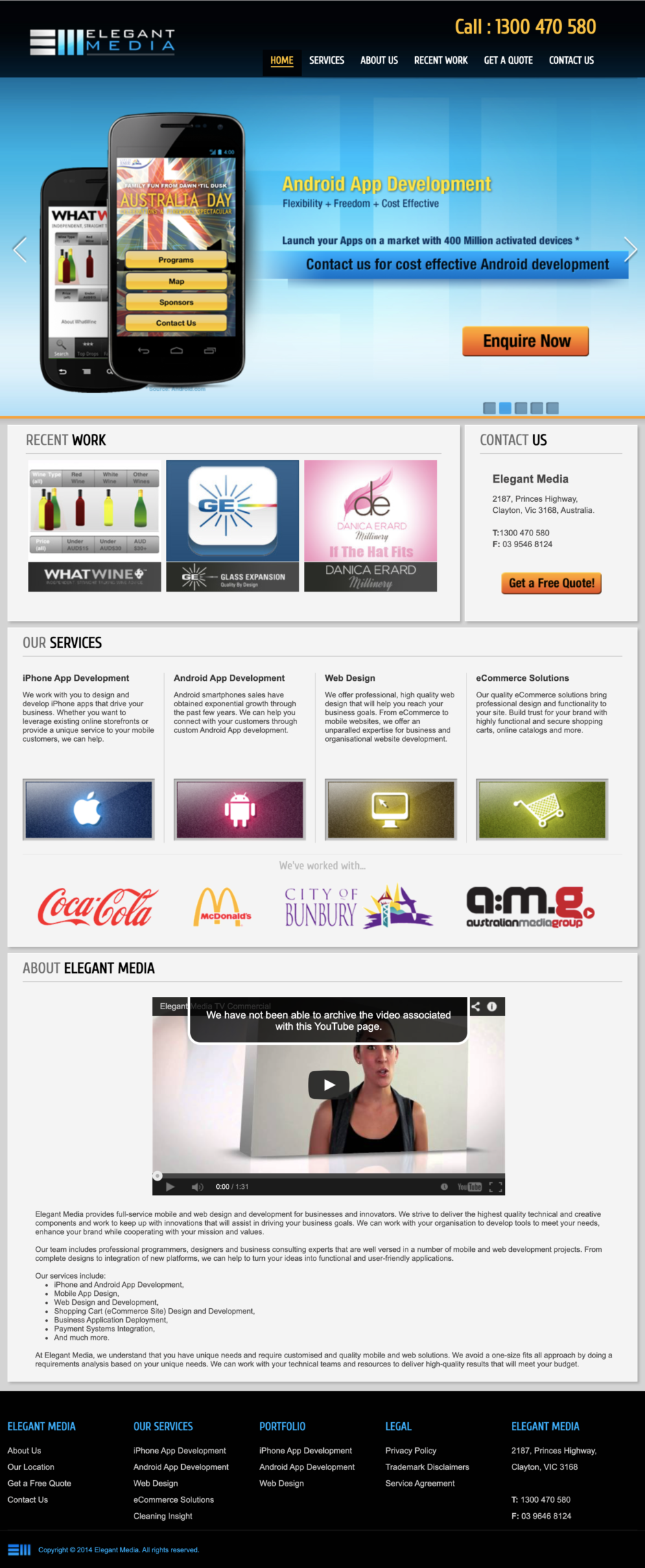 Elegant Media Website
